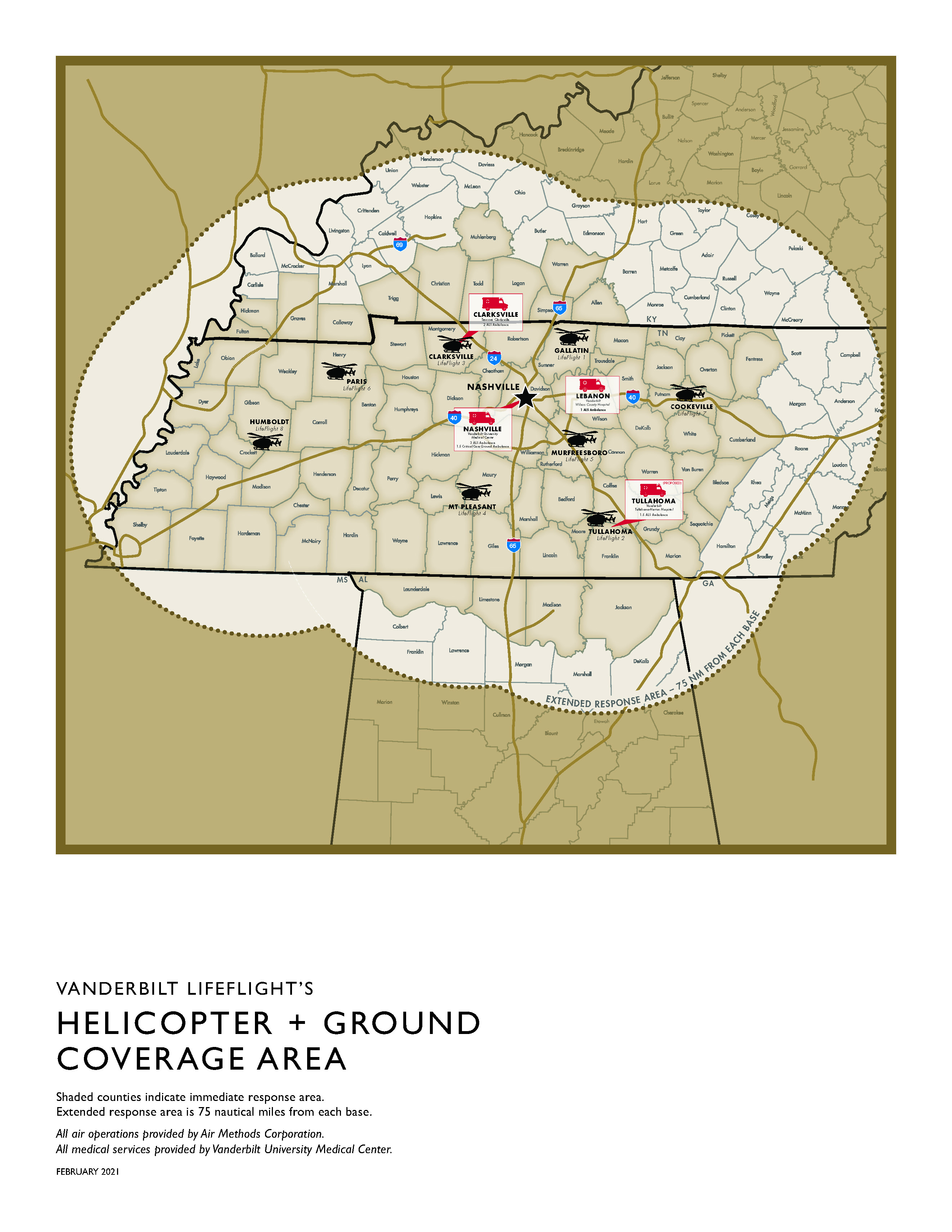 LifeFlight air and ground base map